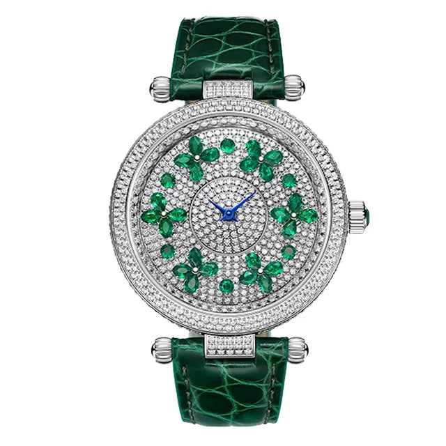 TIELBO Orologio svizzero con movimento al quarzo da donna Impermeabile al quarzo retrò Coppia Orologi da donna Specchio in zaffiro Autentico ufficiale 