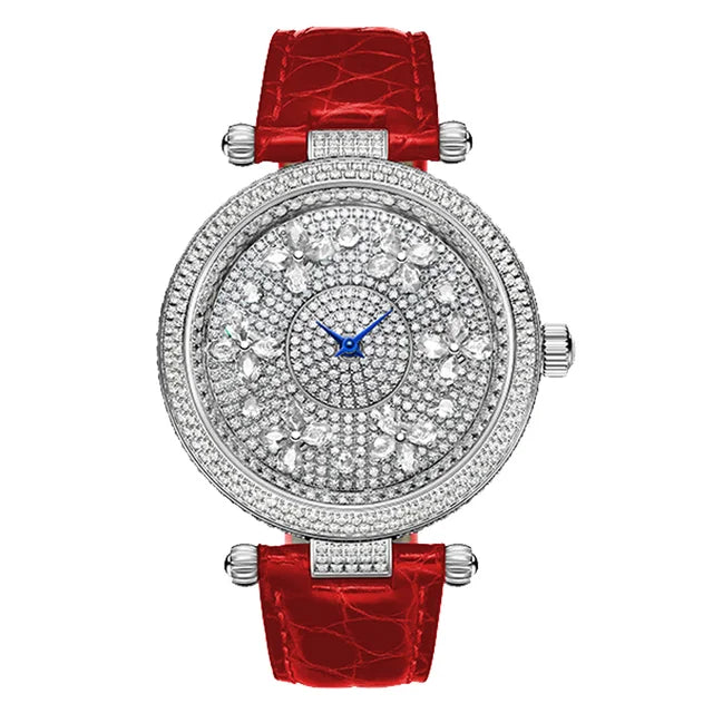 TIELBO Orologio svizzero con movimento al quarzo da donna Impermeabile al quarzo retrò Coppia Orologi da donna Specchio in zaffiro Autentico ufficiale 