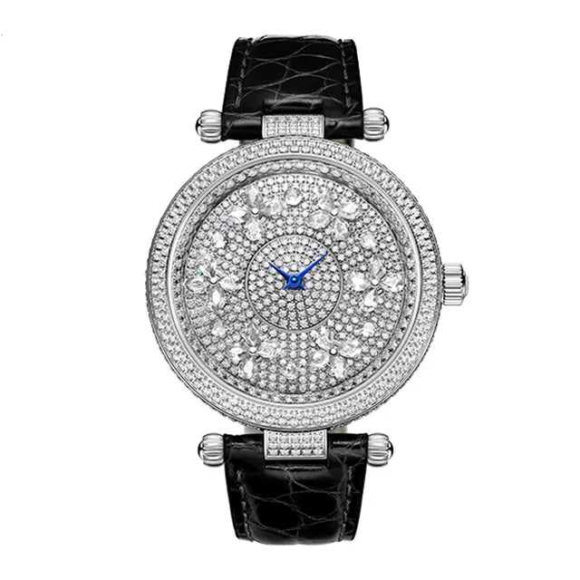 TIELBO Orologio svizzero con movimento al quarzo da donna Impermeabile al quarzo retrò Coppia Orologi da donna Specchio in zaffiro Autentico ufficiale 