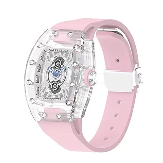 Orologi di marca TIELBO da donna Movimento svizzero al quarzo Orologio importato di fascia alta per orologio da polso alla moda da donna Tonneau impermeabile A 